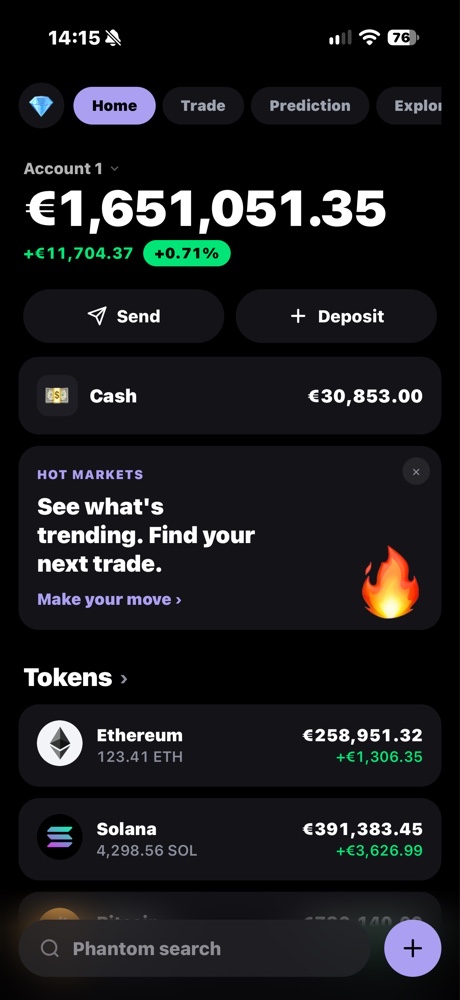 Phantom Wallet Dashboard